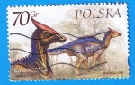 Stamps Poland -  Saurolophus