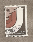 Stamps Turkey -  Flechas apuntando hacia arriba