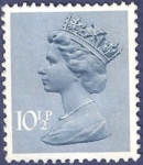 Sellos de Europa - Reino Unido -  UK QEII 10,50 azul