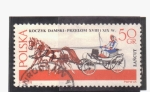 Stamps : Europe : Poland :  Carruaje s. XVIII-XIX