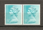 Stamps United Kingdom -  Elisabeth II.- Banda de fosforo a la izquierda.