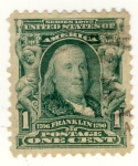 Stamps : America : United_States :  Presidente Frankil USA 1890-1894