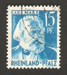 Stamps Germany -  Renania Palatinado - 20 - Karl Marx