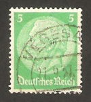 Stamps Germany -  mariscal paul von hindenburg