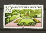 Stamps Germany -  Jardines de estilo barroco de la RDA (DDR)