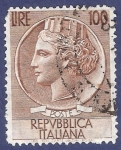 Stamps : Europe : Italy :  ITA Básica grande 100