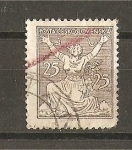 Stamps Czechoslovakia -  Serie Basica.- fondo Lineado.