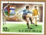 Stamps : Africa : Liberia :  Copa Mundo Futbol Munich 1974