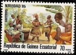 Stamps Equatorial Guinea -  Navidad 85 - músicos