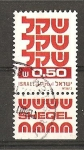 Sellos del Mundo : Asia : Israel : Serie Basica / Con Bandeleta.
