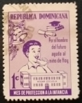Stamps : America : Dominican_Republic :  Mes de protección a la infancia