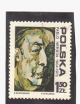 Stamps Poland -  Pablo Neruda 1904-1973