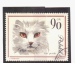 Stamps : Europe : Poland :  Gato persa
