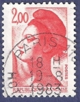 Stamps France -  FRA Yvert 2274 Liberté 2,00 rojo