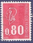 Stamps : Europe : France :  FRA Yvert 1816 Marianne de Béquet 0,80 rojo