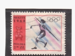 Stamps Poland -  Mexico 68