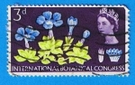 Stamps United Kingdom -  Flores y Elizabel