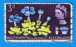 Sellos de Europa - Reino Unido -  Flores y Elizabel
