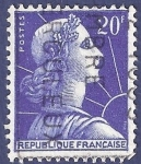 Stamps France -  FRA Yvert 1011B Marianne de Muller 20