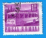 Stamps Romania -  Autobus