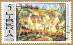 Stamps : Africa : Liberia :  Pizarro-Red Roofs