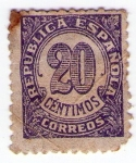 Stamps Spain -  748- Cifras