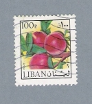 Sellos del Mundo : Asia : Lbano : Fruta Libanesa Avion