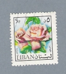 Stamps : Asia : Lebanon :  Rosa Blanca