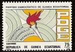 Stamps Equatorial Guinea -  Partido Democrático de Guinea Ecuatorial - PDGE