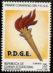 Stamps Equatorial Guinea -  Partido Democrático de Guinea Ecuatorial - primer Congreso