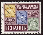 Stamps Ecuador -  Cent. 1er. sello postal