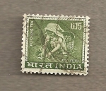 Stamps India -  Cosechando té