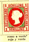 Stamps Germany -  Heligoland Colonia Ed 1867
