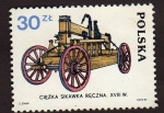 Stamps Poland -  Maquina del siglo XVlll