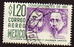 Stamps : America : Mexico :  Constituyentes de 1857