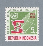 Stamps : Asia : Indonesia :  Organismo Internacional del Trabajo