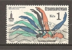 Stamps : Europe : Czechoslovakia :  Juegos Olimpicos de Moscu.
