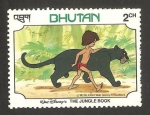 Stamps Asia - Bhutan -  El libro de la selva, de Walt Disney