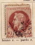 Sellos de Europa - Francia -  Empire Francais Ed 1863