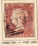 Stamps United Kingdom -  Reina Victoria año 1841