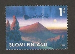 Stamps Finland -  Santa Clauss en trineo por el cielo
