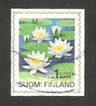 Stamps : Europe : Finland :  flor, leucanthemum vulgare