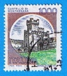 Stamps Italy -  Castillo de Montagnama