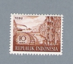 Sellos del Mundo : Asia : Indonesia : Tebu