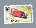 Sellos del Mundo : Asia : Bhutn : Four Man Bobsleich