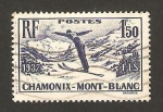 Stamps France -  campeonato internacional de esqui en chamonix