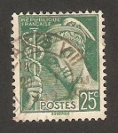 Stamps France -  dios mercurio