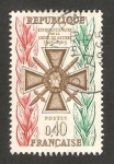 Stamps France -  50 anivº de la cruz de guerra 