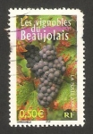 Stamps France -  viñedos de beaujolais
