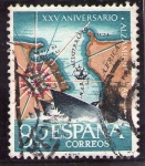 Stamps Spain -  1354-XXV Aniversario del Alzamiento Nacional